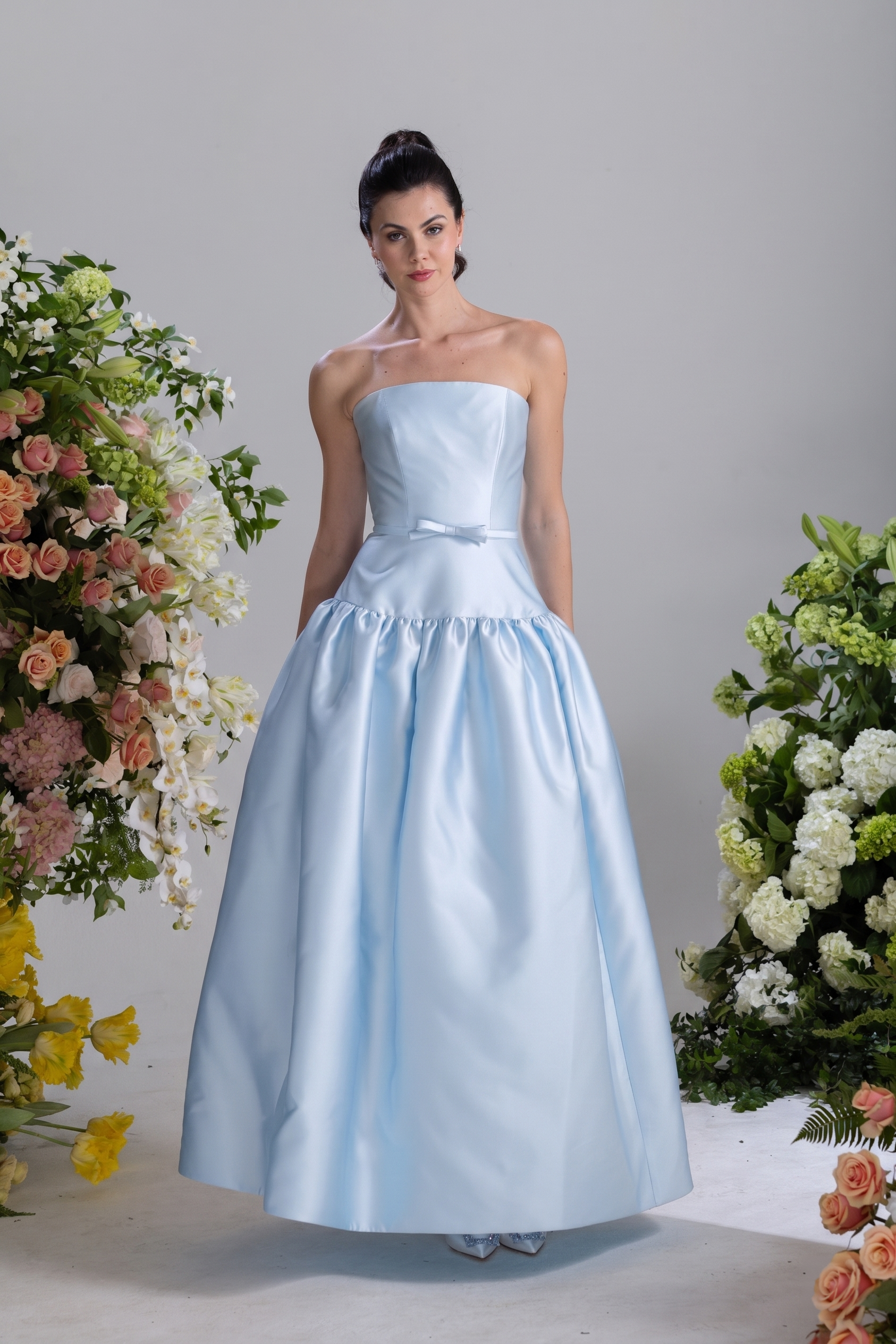 charlotte's bridal bridesmaid dresses We loved these mix-and-match bridesmaids dresses for Charlotte's wedding in  2018! It was one of the first of its kind and embraced all of our favorite  seasonal elements  From the fur,